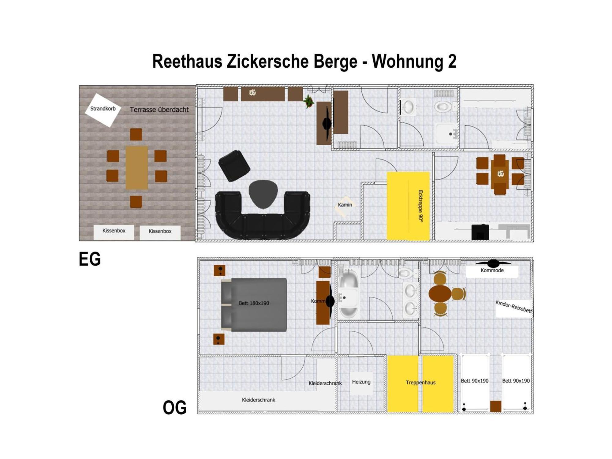 가거 Reethaus Zickersche Berge - Wg 02 Mit Kamin Und Terrasse 게스트하우스 외부 사진